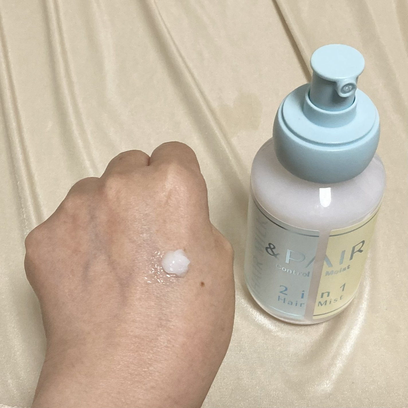 アンドペア コントロール モイスト 2in1 ヘアミルクミスト/&PAIR/ヘアミストを使ったクチコミ(3枚目)