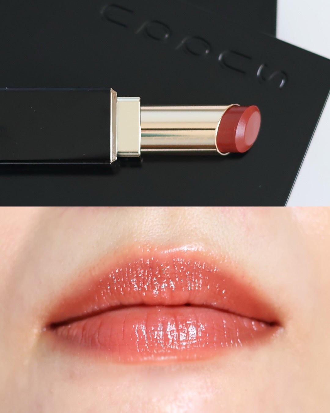 モイスチャー グレイズ リップスティック/SUQQU/口紅を使ったクチコミ(4枚目)