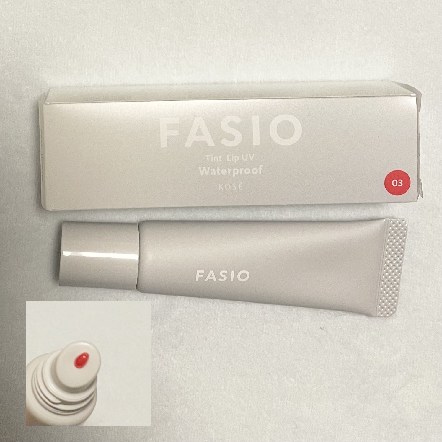 ティント リップ UV 03 クリアレッド/FASIO/リップティントを使ったクチコミ（1枚目）