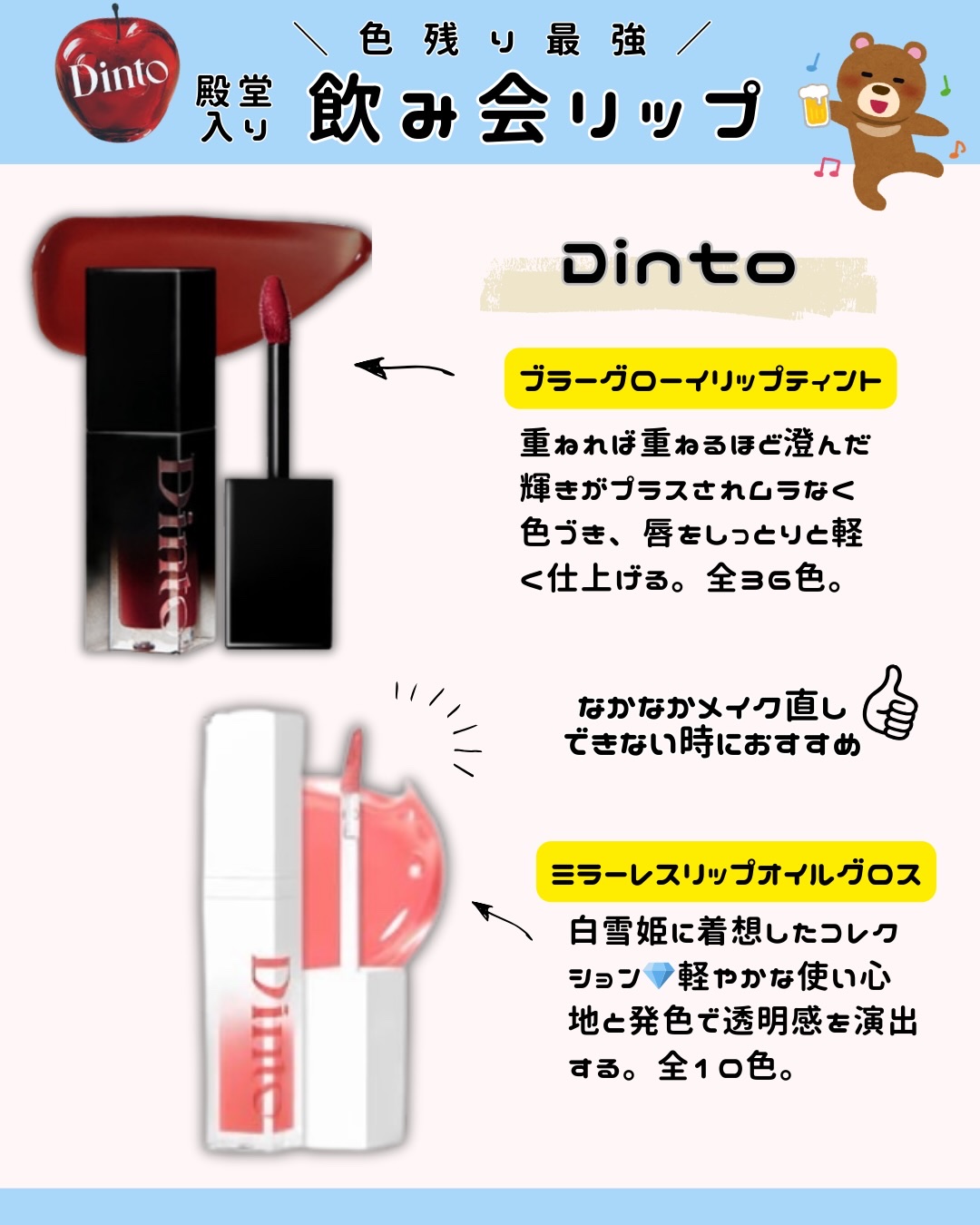 ブラーグロイリップティント/Dinto/リップティントを使ったクチコミ（2枚目）