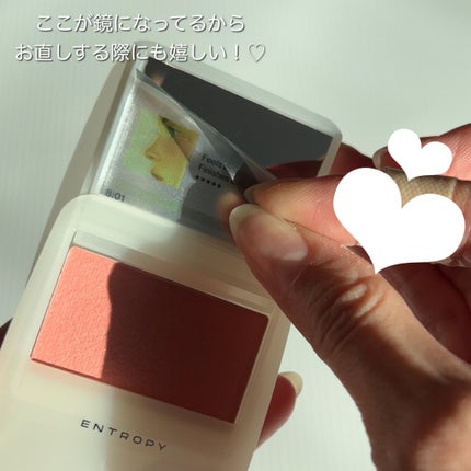 スライドアップドウチーク/ENTROPY/ジェル・クリームチークを使ったクチコミ(4枚目)