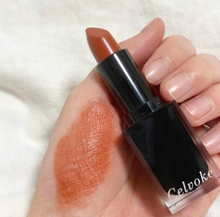セルヴォーク ルージュ オー ミューテッドグロウ/Celvoke/口紅を使ったクチコミ(3枚目)