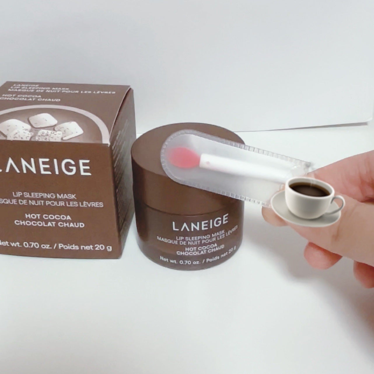 リップスリーピングマスク ホットココア/LANEIGE/リップバームを使ったクチコミ(2枚目)