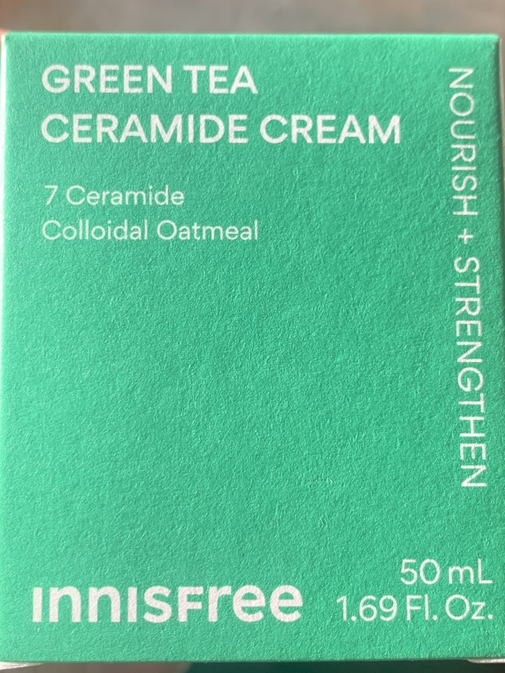 #innisfree
グリーンティー セラミド バリア クリームをLIPSを通していただきました😊

インナードライの味方のセラミド入りクリーム
気になっていた物が試せるの嬉しい♡

早速使い始めました！

べたつかなくてさらさらしてるの