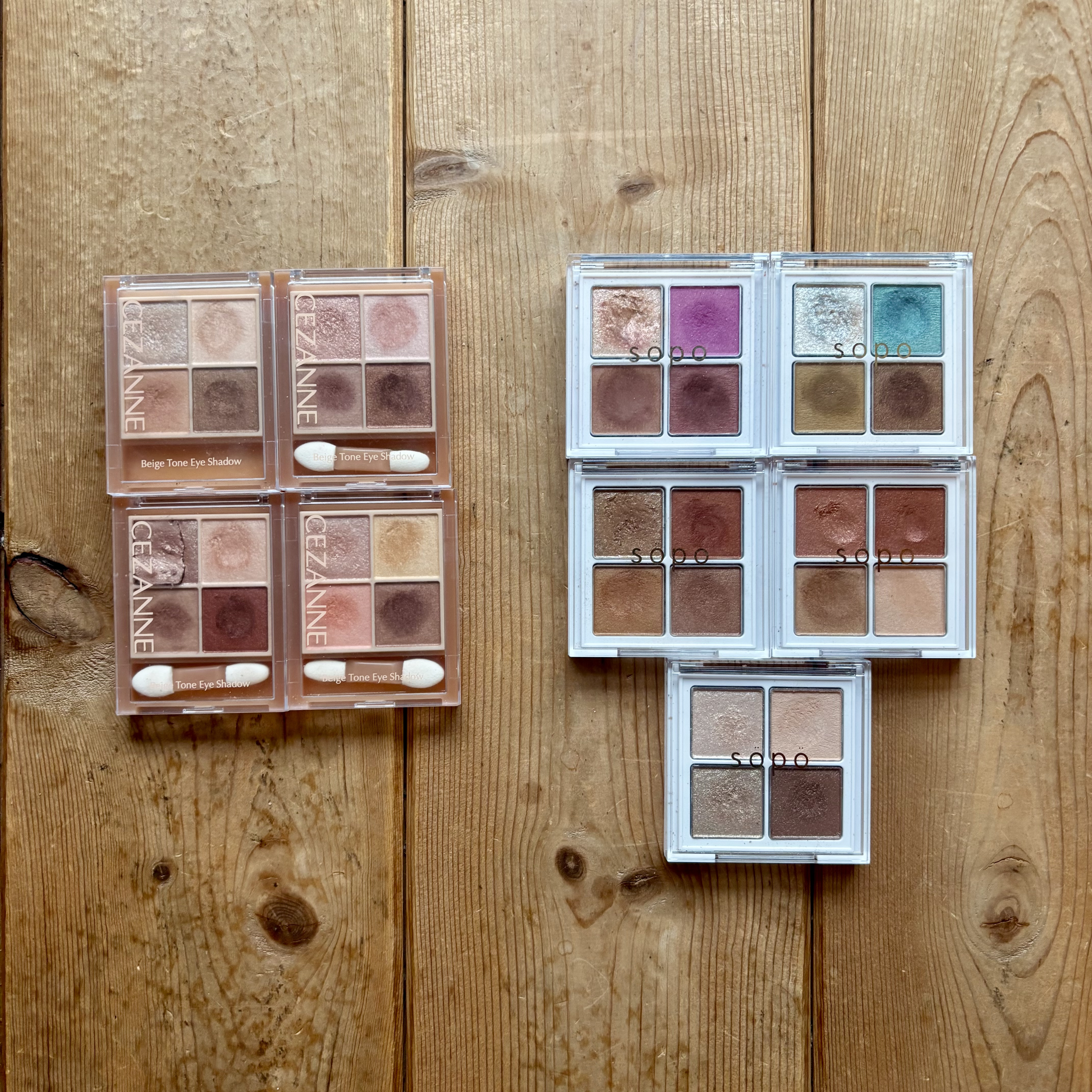 ベージュトーンアイシャドウ/CEZANNE/アイシャドウパレットを使ったクチコミ（1枚目）