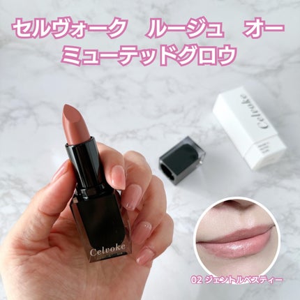 セルヴォーク ルージュ オー ミューテッドグロウ/Celvoke/口紅を使ったクチコミ(1枚目)