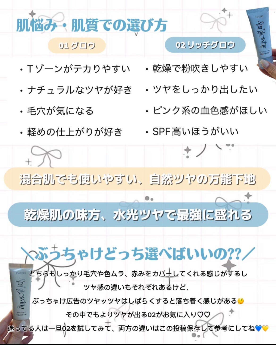 スパグロウUVトーンアップベース/fwee/化粧下地を使ったクチコミ(4枚目)