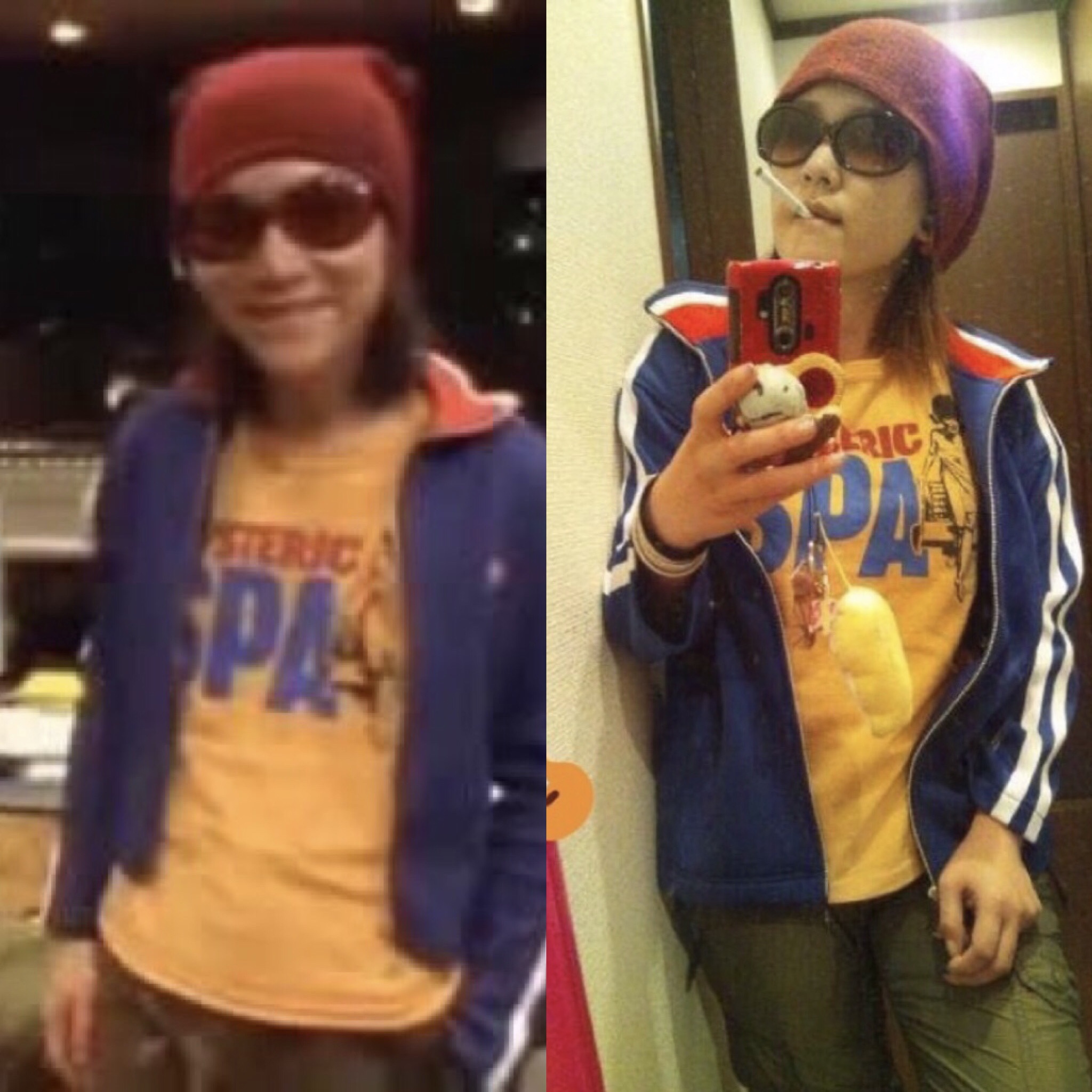 hideちゃんお誕生日おめでとう
🎂🎊🎉🎉🙌🏾🙌🌏🌈🎉💗

初めて買ったスマホがAndroidだったから
2009〜2012年頃には撮った自撮りかなあ
なつかしい！

タバコもhideちゃんが吸ってたマイルドセブンスー