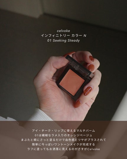 セルヴォーク インフィニトリー カラー N/Celvoke/単色アイシャドウを使ったクチコミ(3枚目)