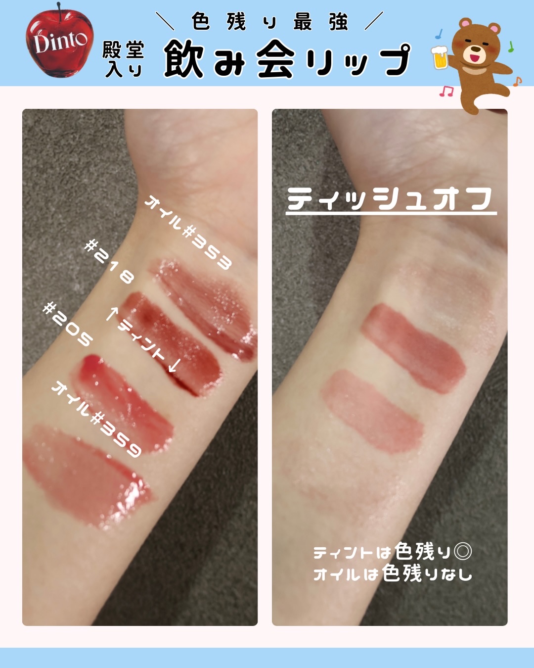 ブラーグロイリップティント/Dinto/リップティントを使ったクチコミ（3枚目）