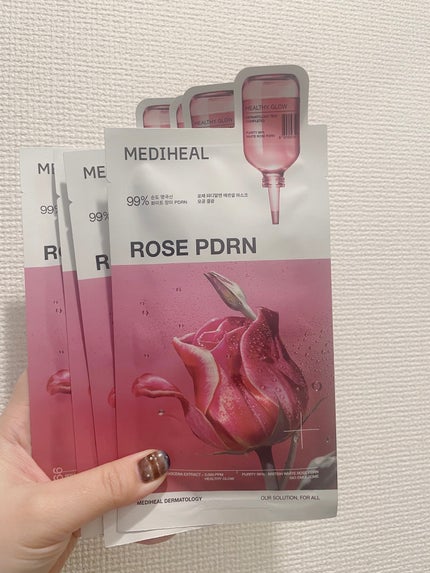 ローゼPDRNエッセンシャルマスクヘルシーグロウ 4枚入り/MEDIHEAL/シートマスク・パックの画像