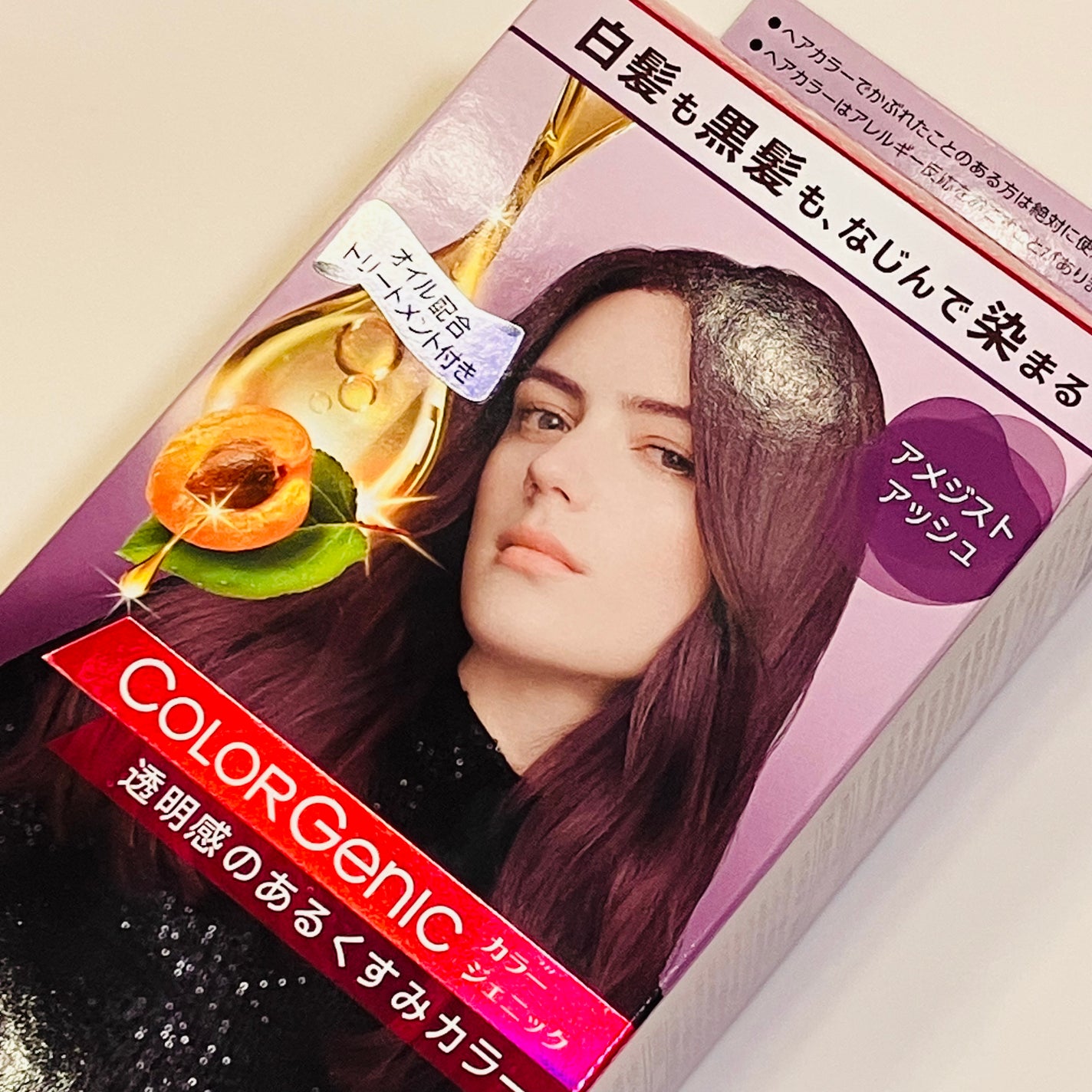 カラージェニック ミルキーヘアカラー (ちらっと白髪用)/サイオス/ヘアカラーを使ったクチコミ(1枚目)