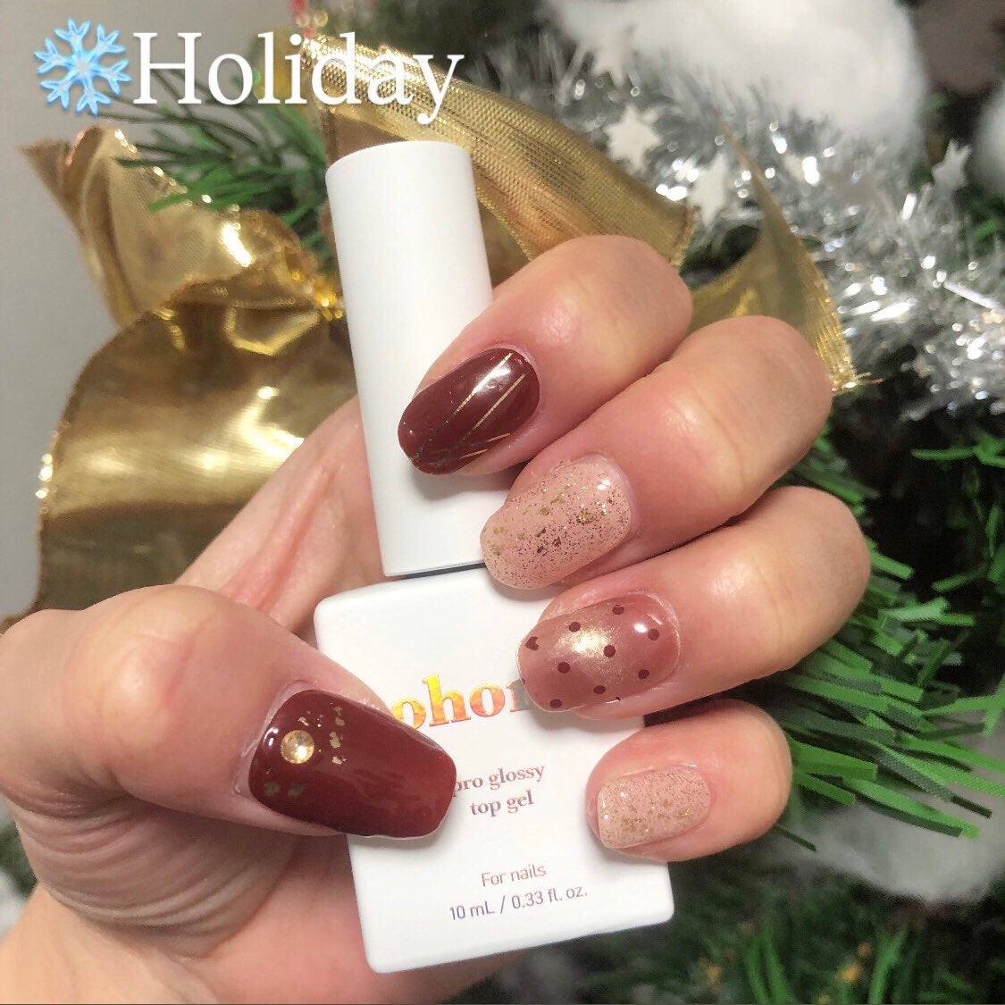 セミキュアジェルネイル(ハンド)/ohora/ネイルシールを使ったクチコミ(2枚目)