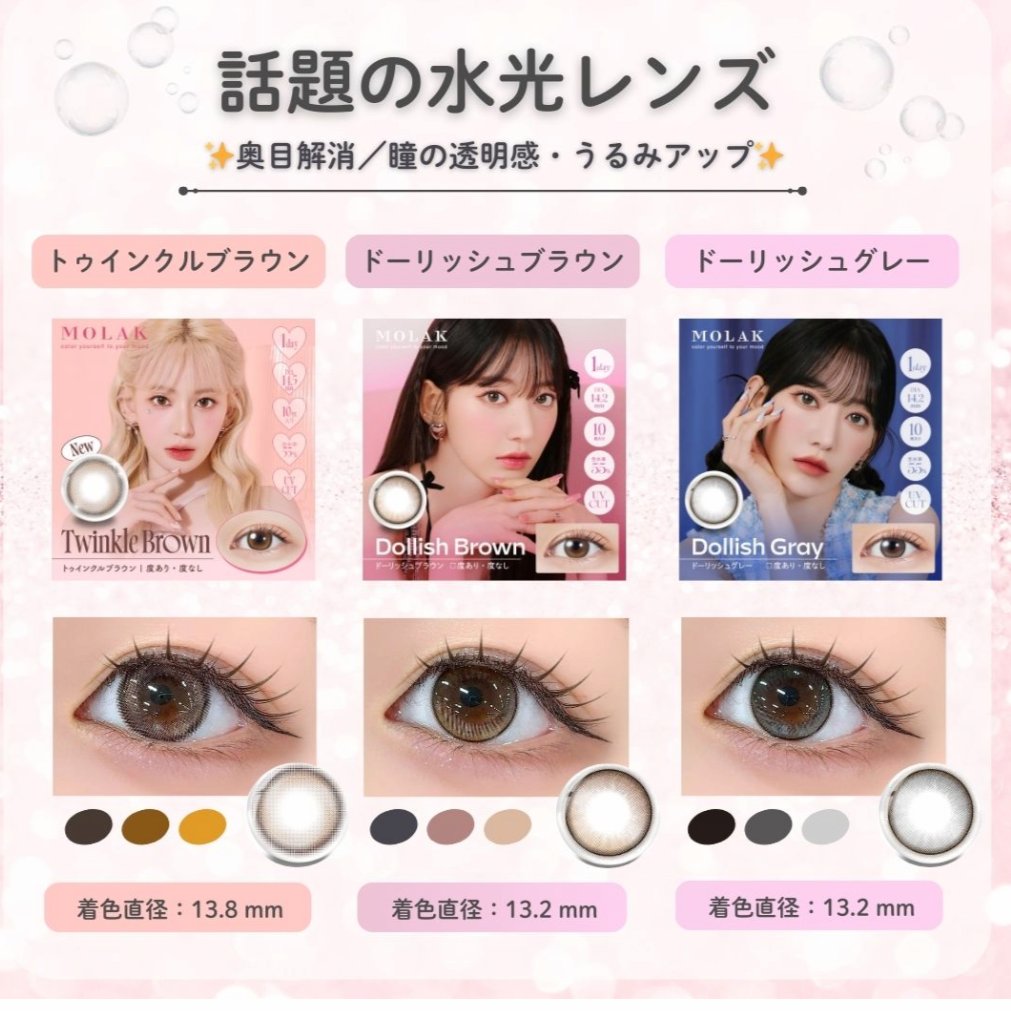 MOLAK 1day トゥインクルブラウン/MOLAK/ワンデー（１DAY）カラコンを使ったクチコミ（1枚目）