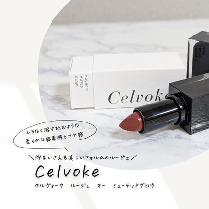 セルヴォーク ルージュ オー ミューテッドグロウ/Celvoke/口紅を使ったクチコミ(1枚目)