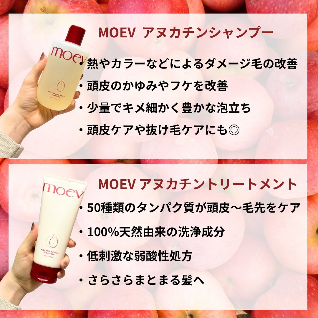 モエブ アヌカチン シャンプー/トリートメント/moev/市販シャンプーを使ったクチコミ（3枚目）