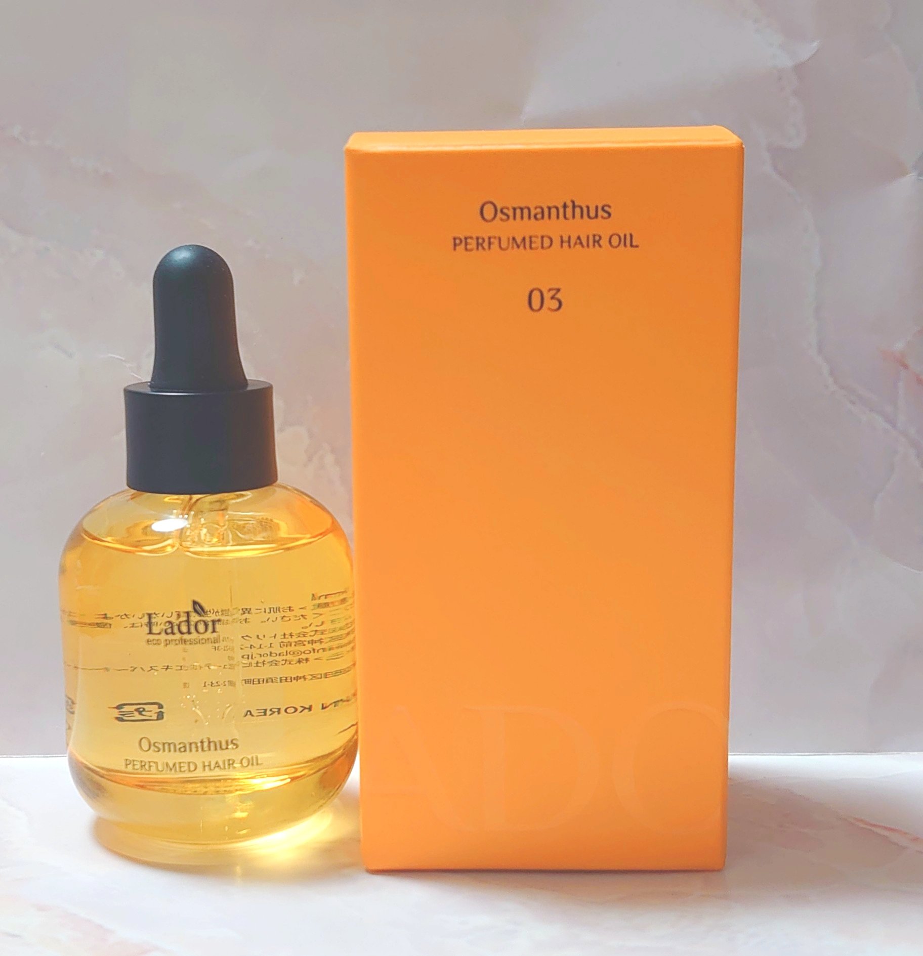 パフュームヘアオイル オスマンサス/La'dor/ヘアオイルを使ったクチコミ（1枚目）