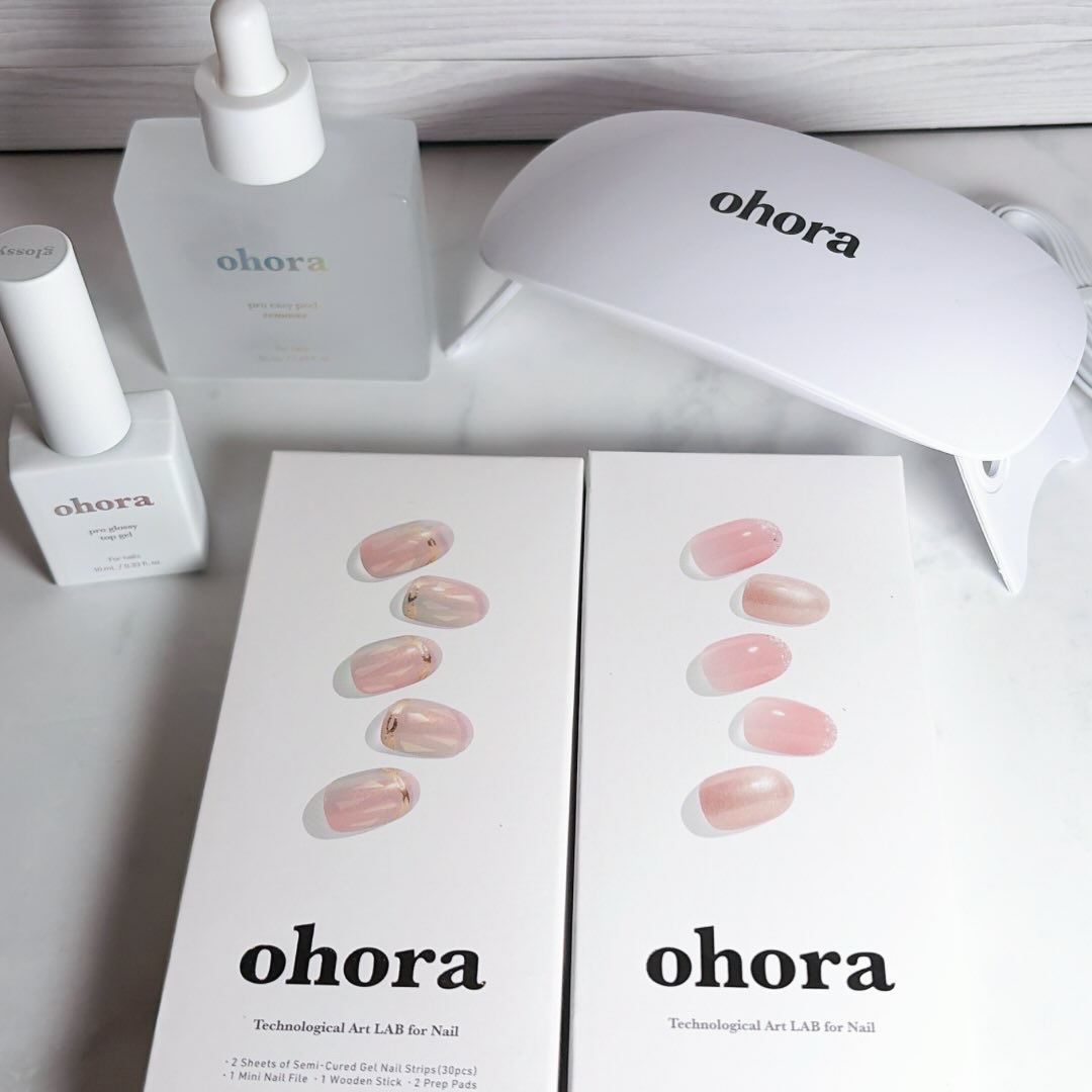 セミキュアジェルネイル（ハンド）/ohora/ネイルシールを使ったクチコミ（1枚目）