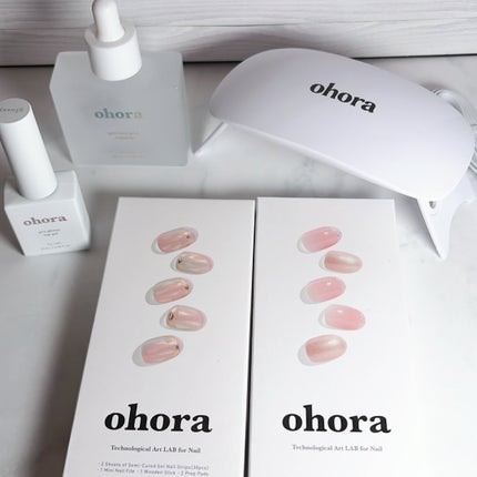 セミキュアジェルネイル(ハンド)/ohora/ネイルシールを使ったクチコミ(1枚目)