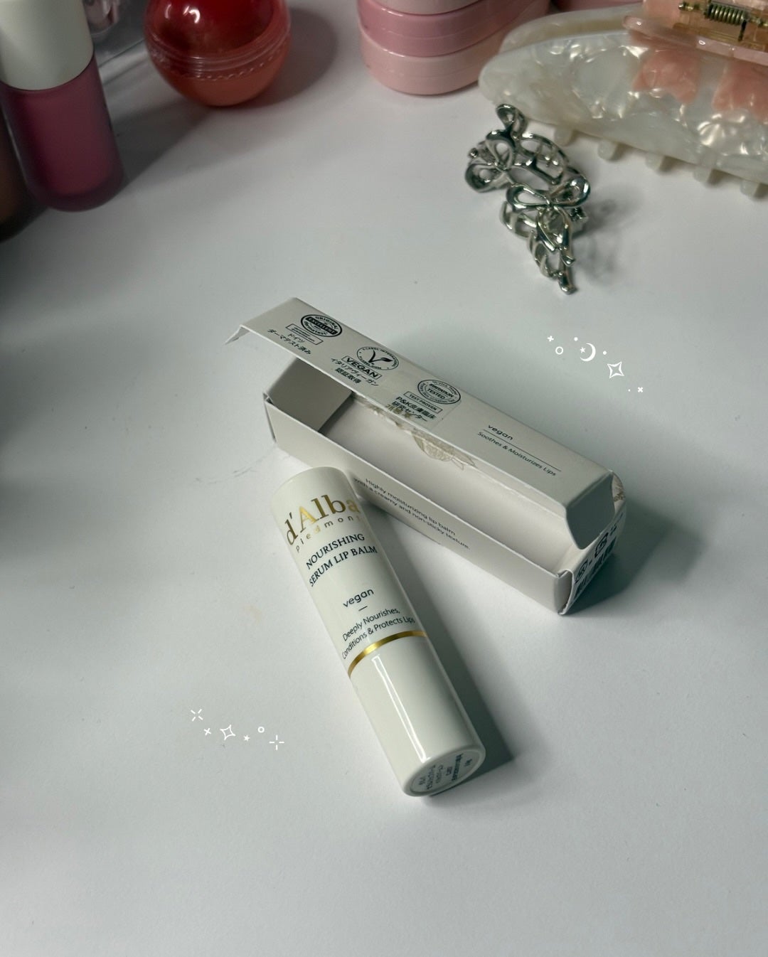 ホワイトトリュフナリシングセラムリップバーム/ダルバ/リップバームを使ったクチコミ(3枚目)