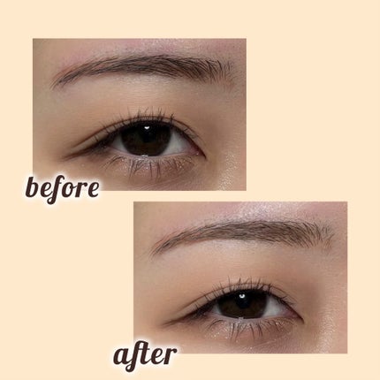 インスパイアスキニーブロウカラ/mude/眉マスカラを使ったクチコミ(2枚目)