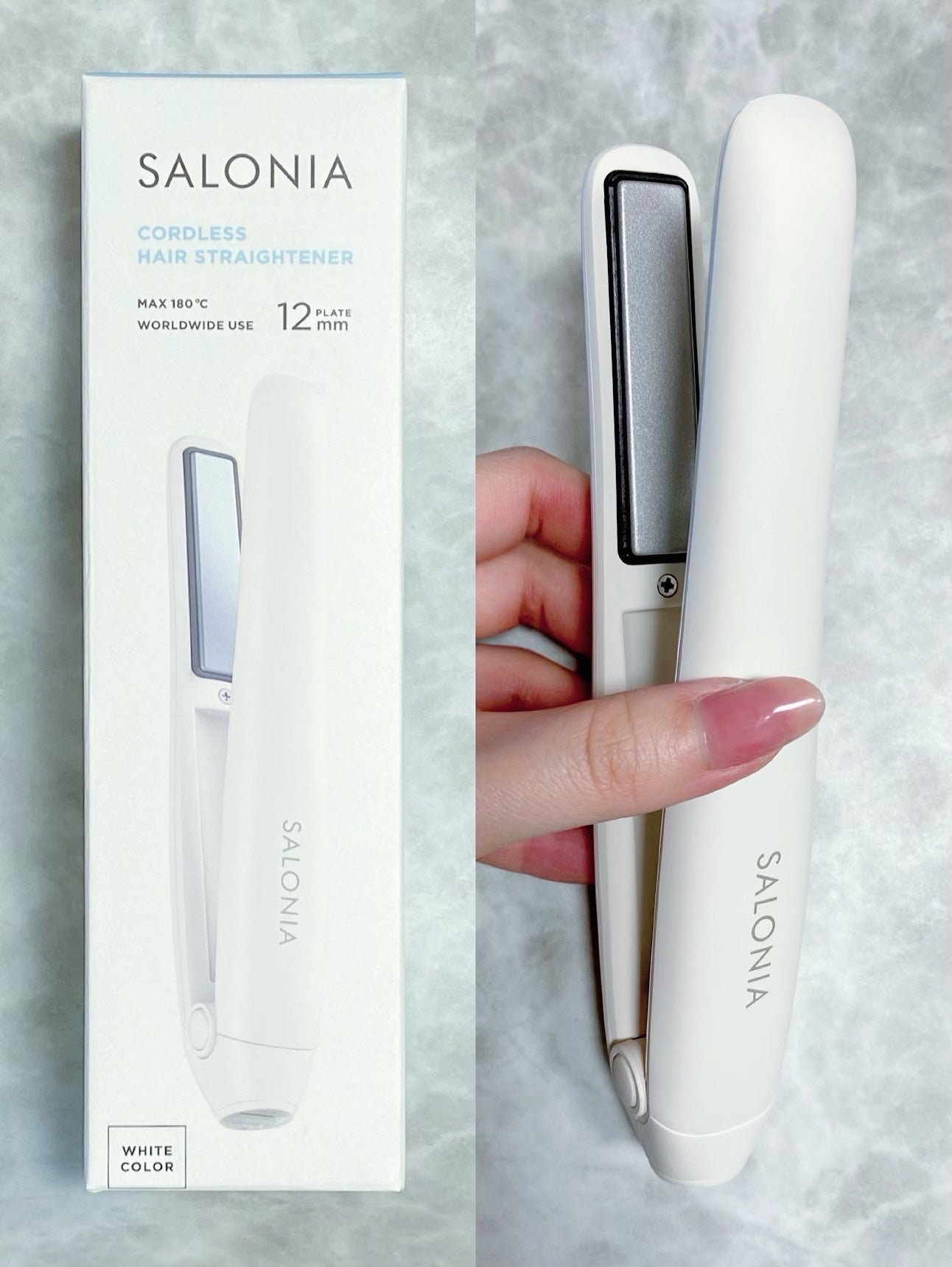 サロニア コードレス ストレートヘアアイロン 12mm/SALONIA/ストレートアイロンを使ったクチコミ(2枚目)