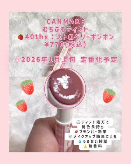 むちぷるティント/キャンメイク/リップティントを使ったクチコミ(2枚目)