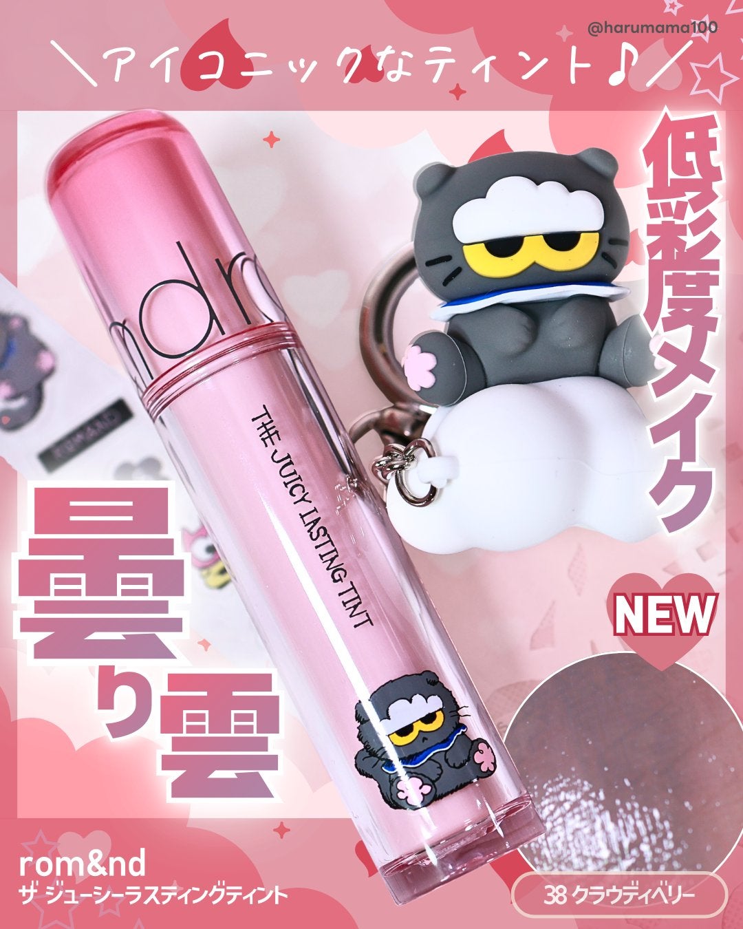 ザ ジューシーラスティングティント/rom&nd/リップティントを使ったクチコミ(1枚目)