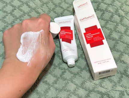 LASER REJUVENATION CREAM/Cell Fusion C(セルフュージョンシー)/フェイスクリームを使ったクチコミ(2枚目)