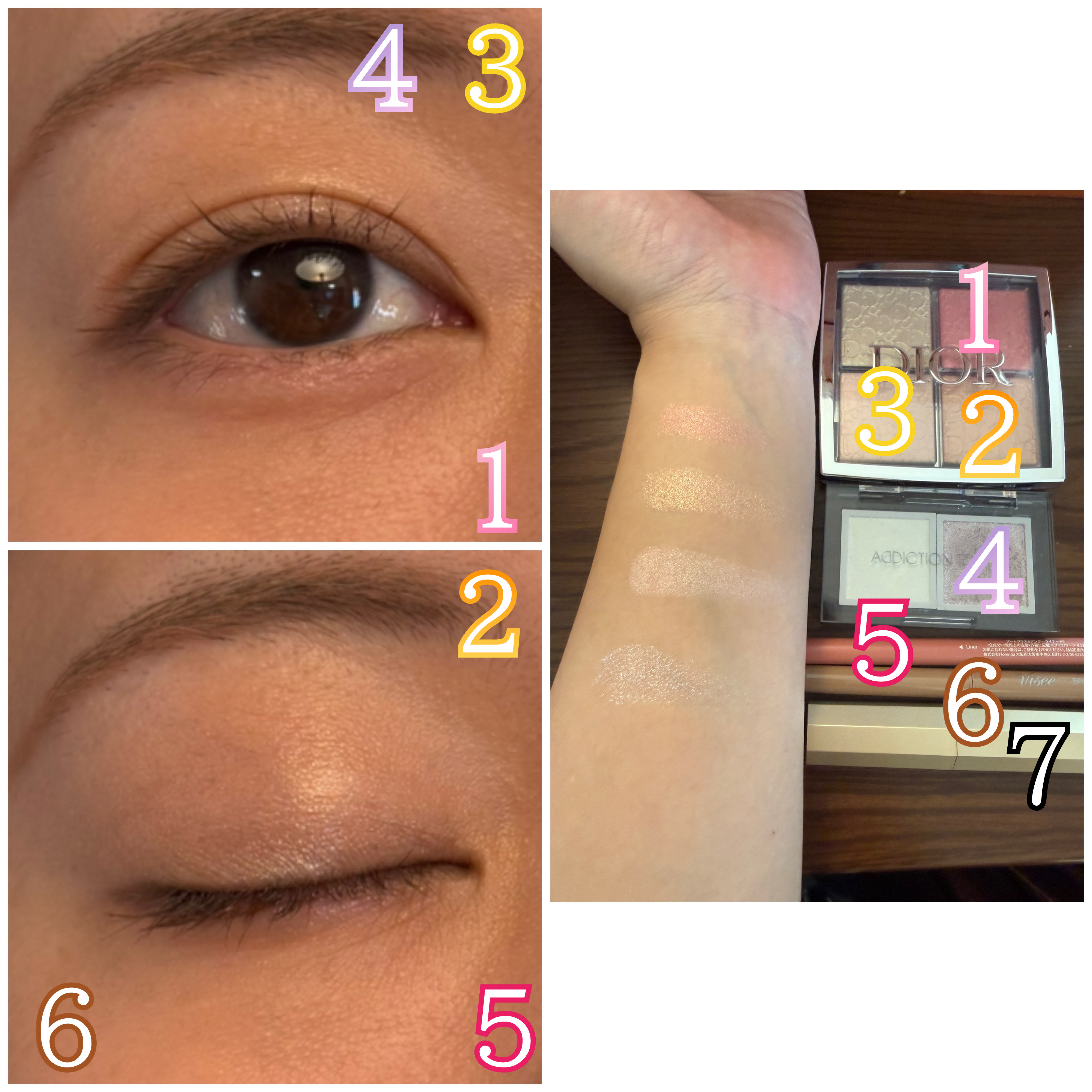 【旧】ディオール バックステージ フェイス グロウ パレット/Dior/ハイライトを使ったクチコミ（2枚目）