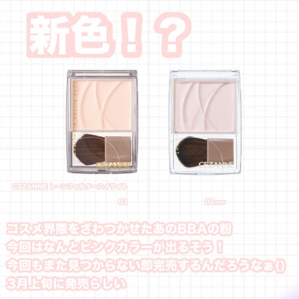 トーンフィルターハイライト/CEZANNE/パウダーハイライトを使ったクチコミ(1枚目)