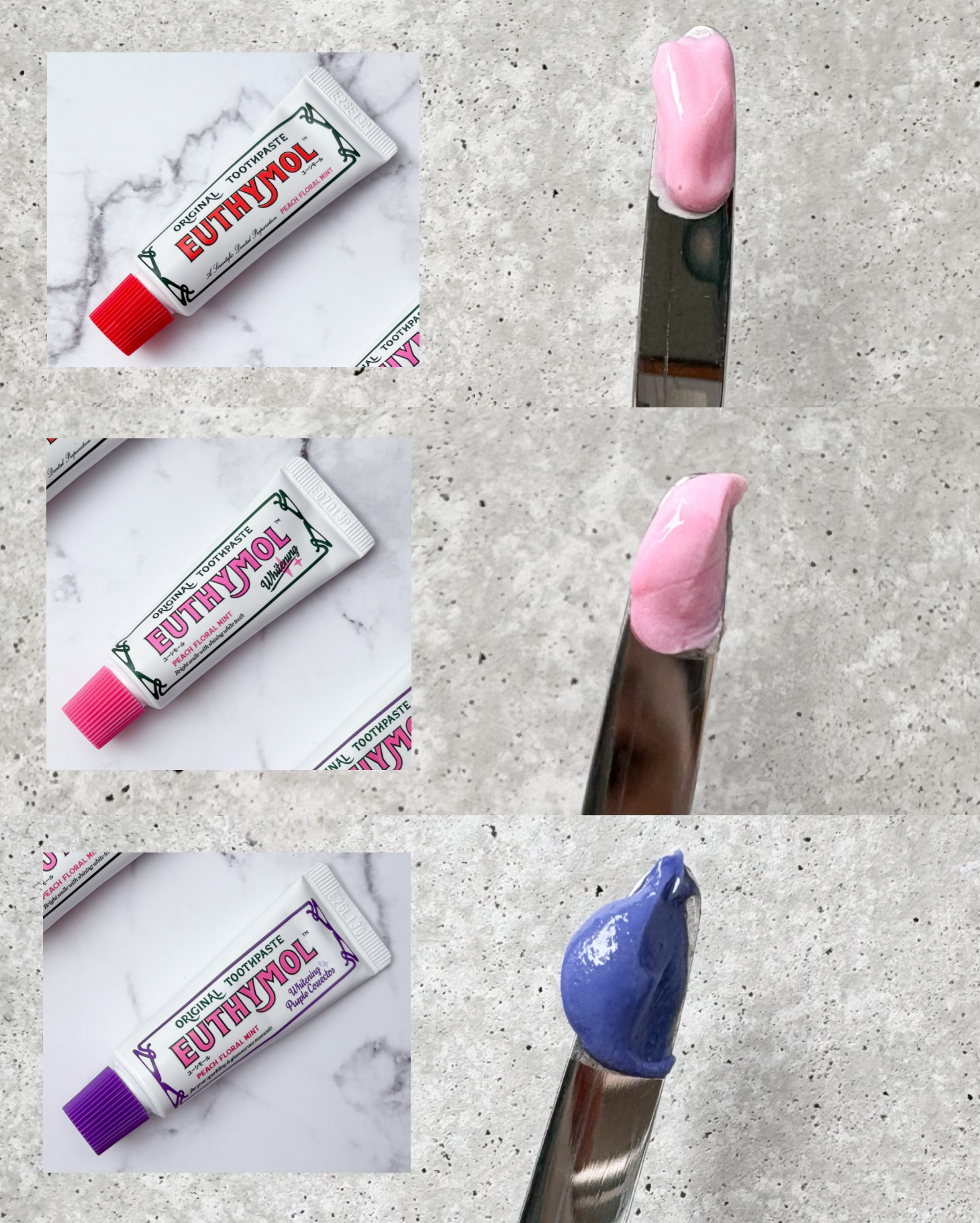 ホワイトパープル歯みがき ピーチフローラルミントの香り/EUTHYMOL/歯磨き粉を使ったクチコミ（1枚目）