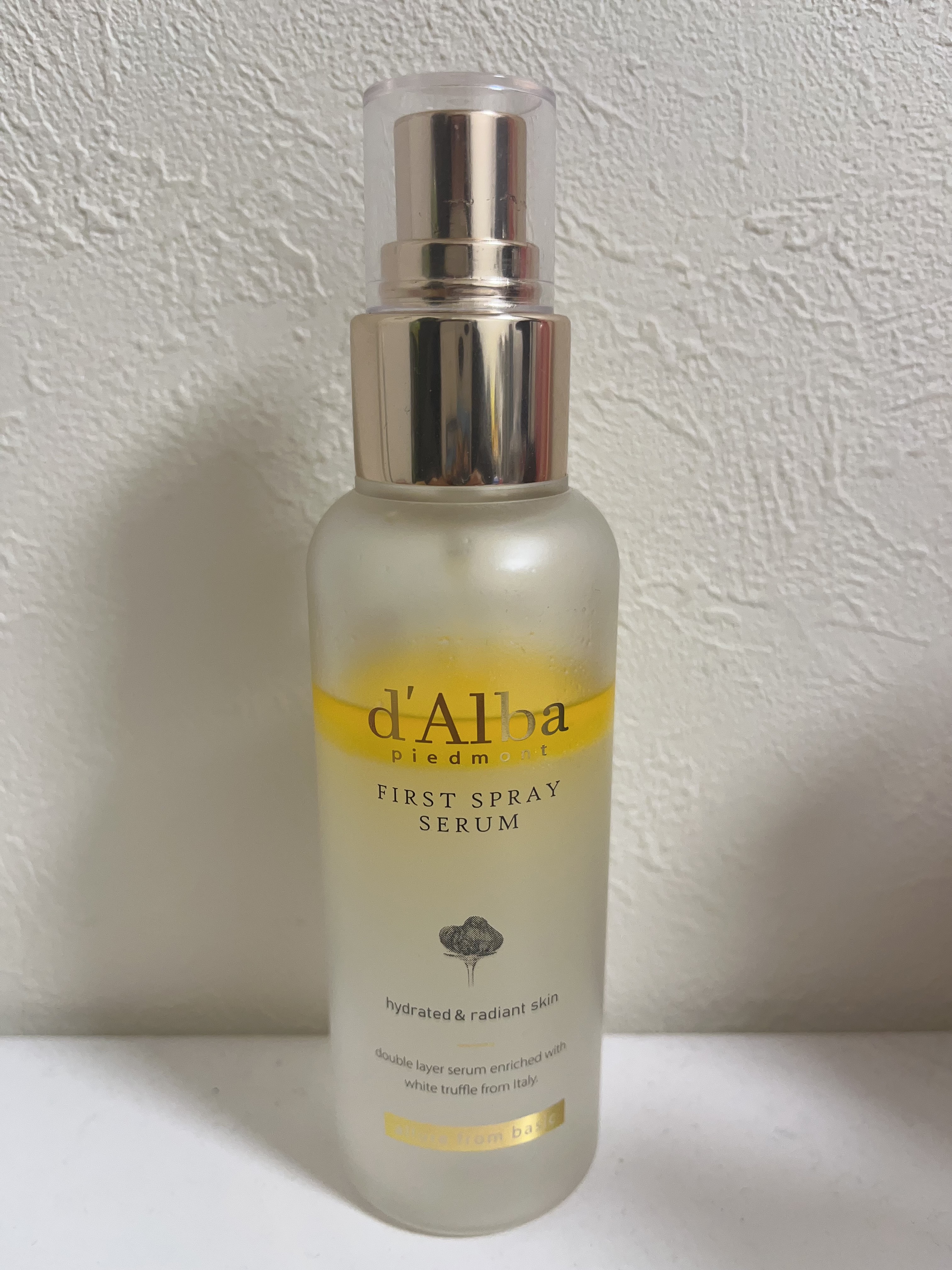 ダルバ ホワイトトリュフファーストスプレーセラム/ダルバ/ミスト状化粧水を使ったクチコミ（1枚目）