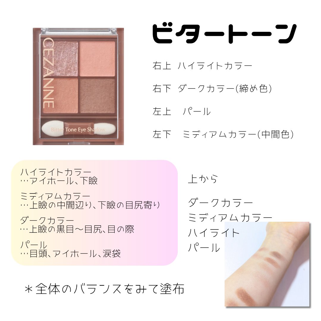 ビタートーンアイシャドウ/CEZANNE/パウダーアイシャドウを使ったクチコミ（3枚目）