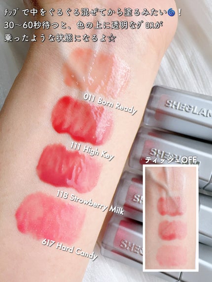 インク グラスティング リップ グロス/PERIPERA/リップグロスを使ったクチコミ(3枚目)