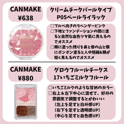 クリームチーク/キャンメイク/ジェル・クリームチークを使ったクチコミ(3枚目)