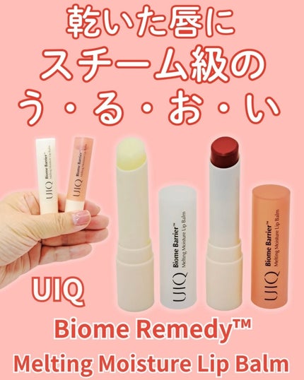 バイオームバリアメルティングモイスチャーリップバーム/UIQ/リップバームを使ったクチコミ(1枚目)