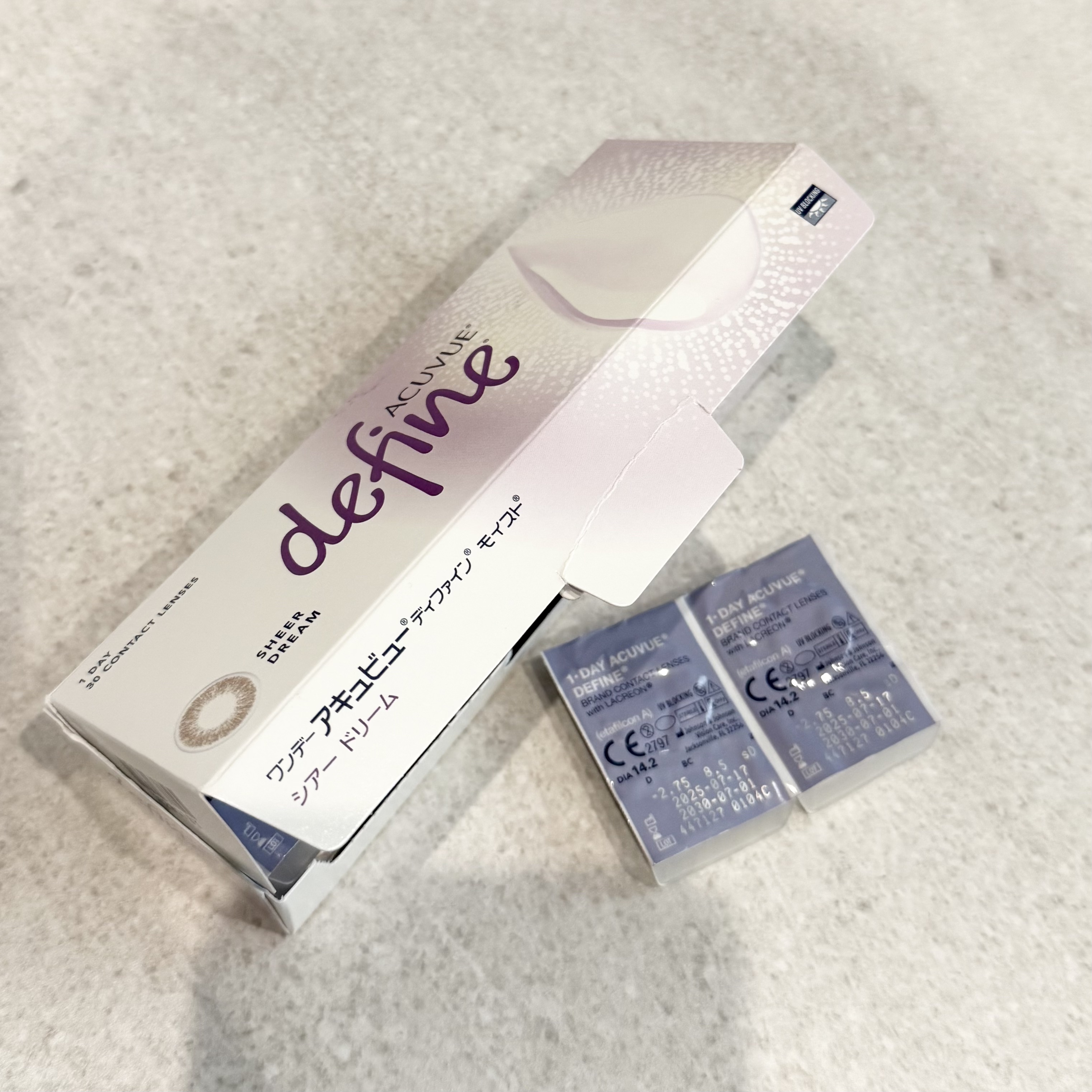ワンデーアキュビュー®ディファイン®モイスト® シアー ドリーム/アキュビュー® ディファイン®/ワンデー（１DAY）カラコンを使ったクチコミ（1枚目）