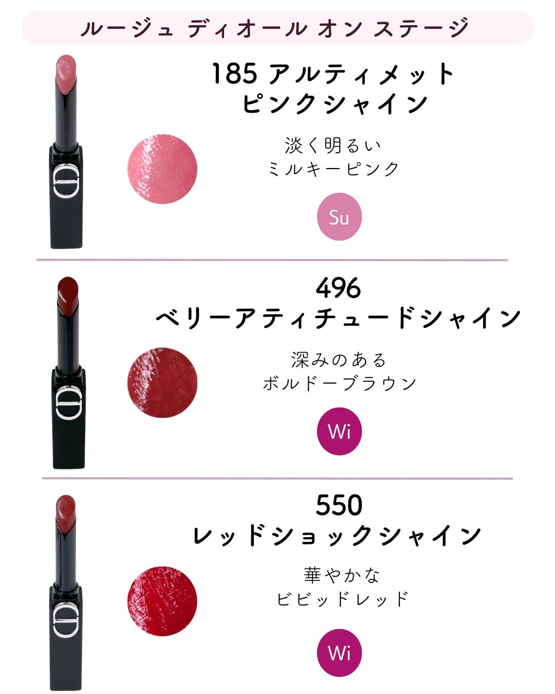 ルージュ ディオール オン ステージ/Dior/口紅・グロス・リップライナー・リップケアを使ったクチコミ(2枚目)