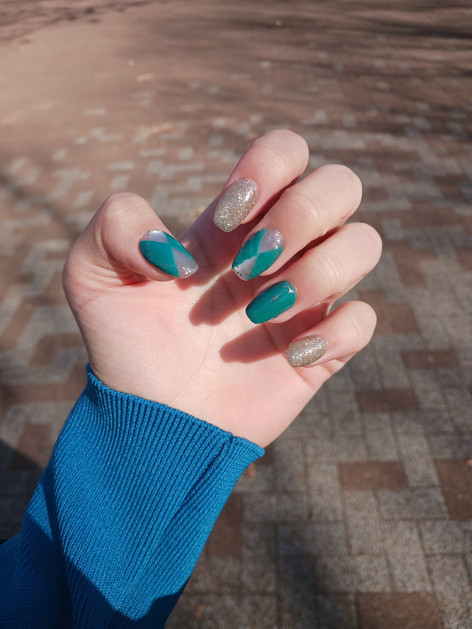 ジェルネイル（ライト対応）/セリア/ジェルネイルを使ったクチコミ（2枚目）