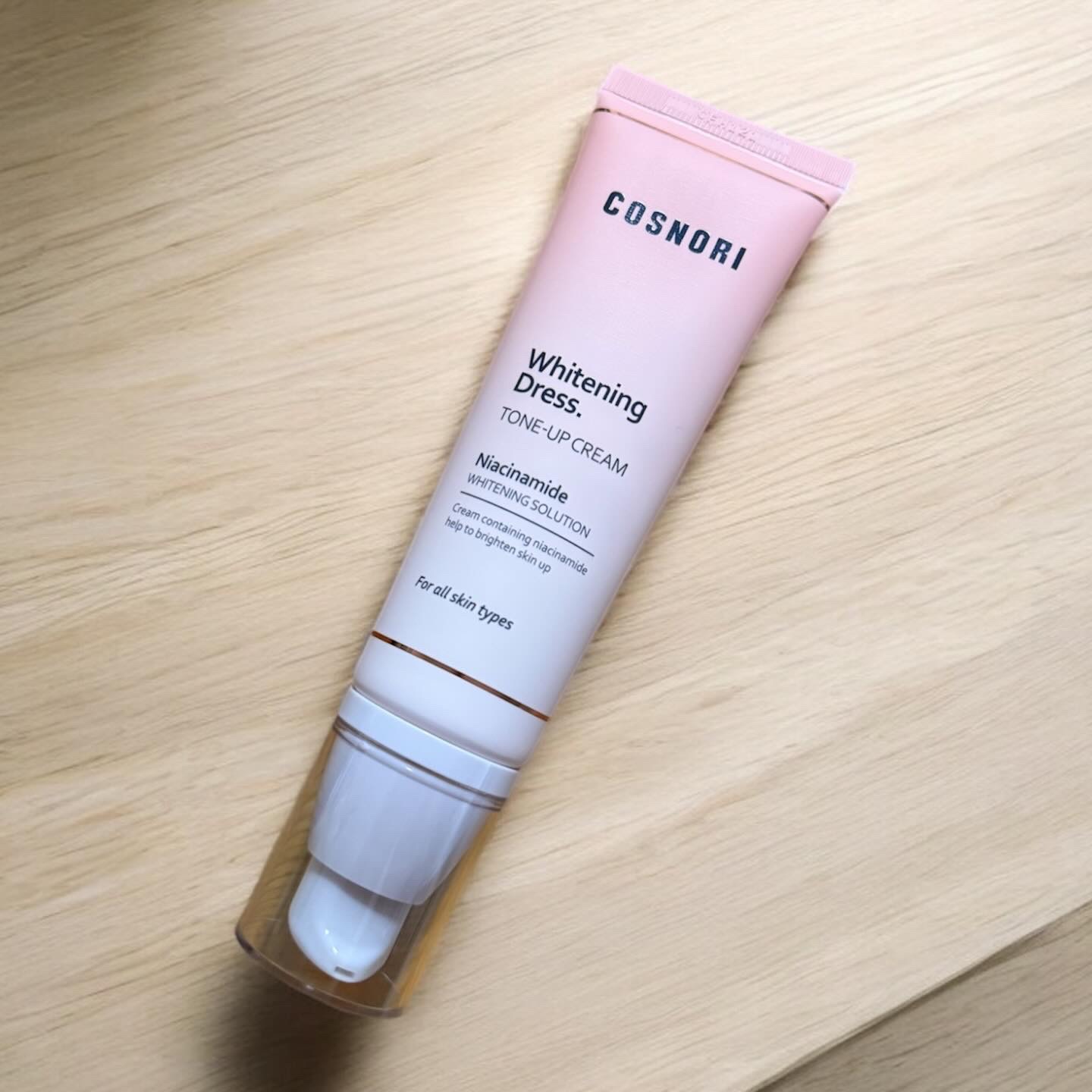 ホワイトニングドレストーンアップクリーム/COSNORI/化粧下地を使ったクチコミ（1枚目）