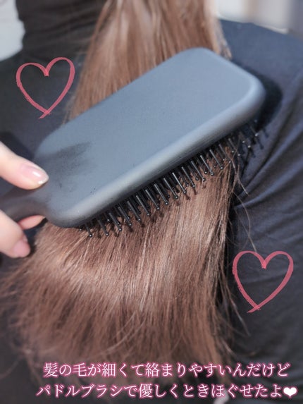 87saku ハナサク パドルブラシ/87saku/ヘアブラシを使ったクチコミ(4枚目)