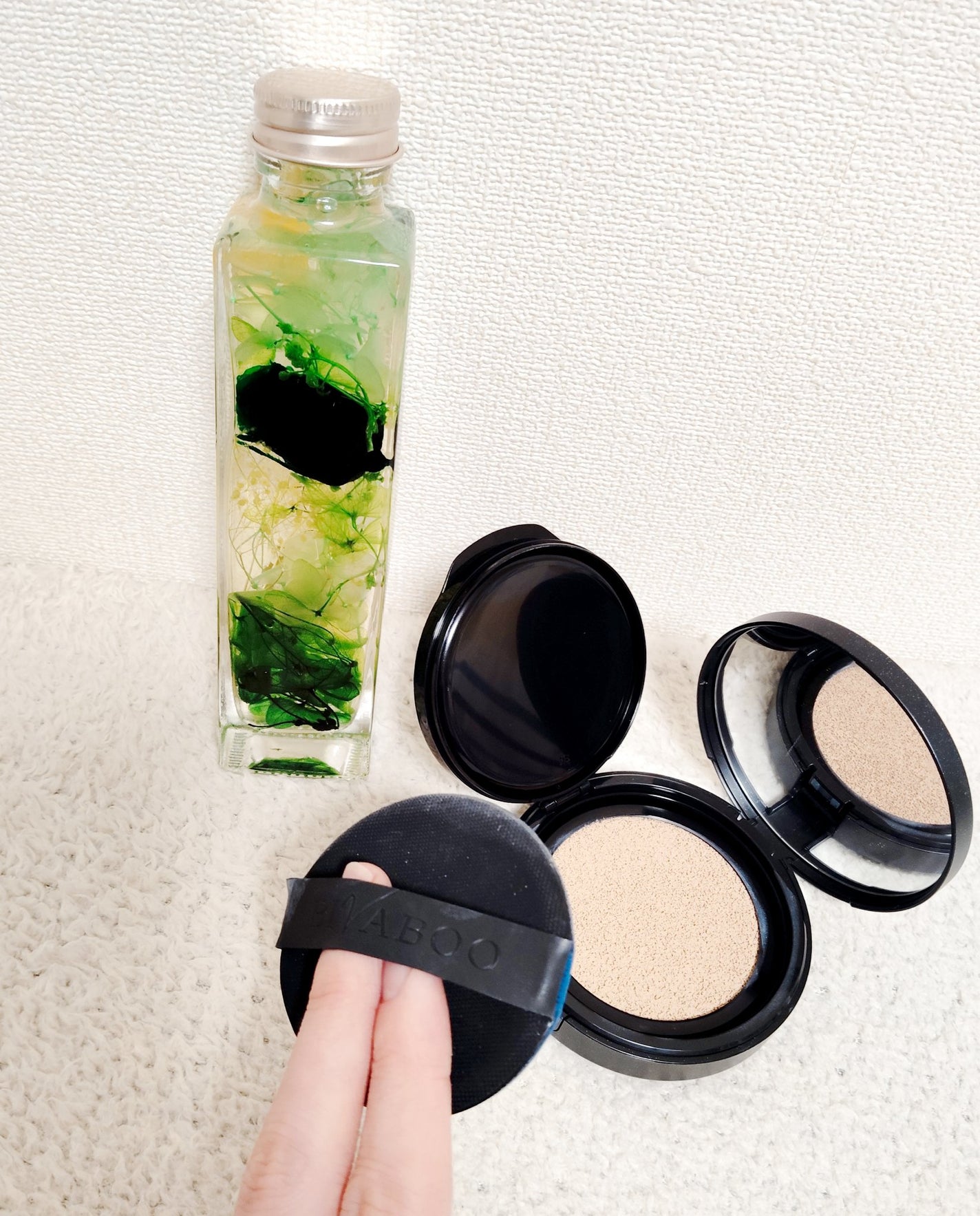 ベルベットジュエルクッション/BIVABOO/クッションファンデーションを使ったクチコミ(2枚目)