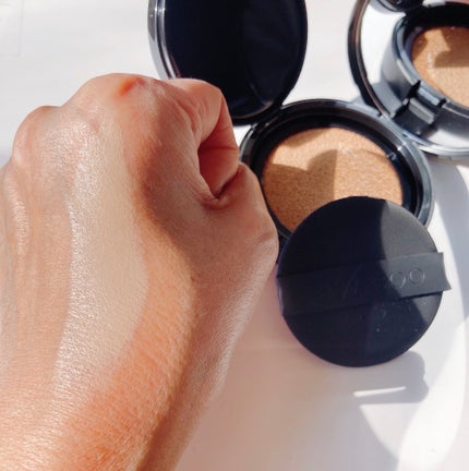 ベルベットジュエルクッション/BIVABOO/クッションファンデーションを使ったクチコミ(3枚目)