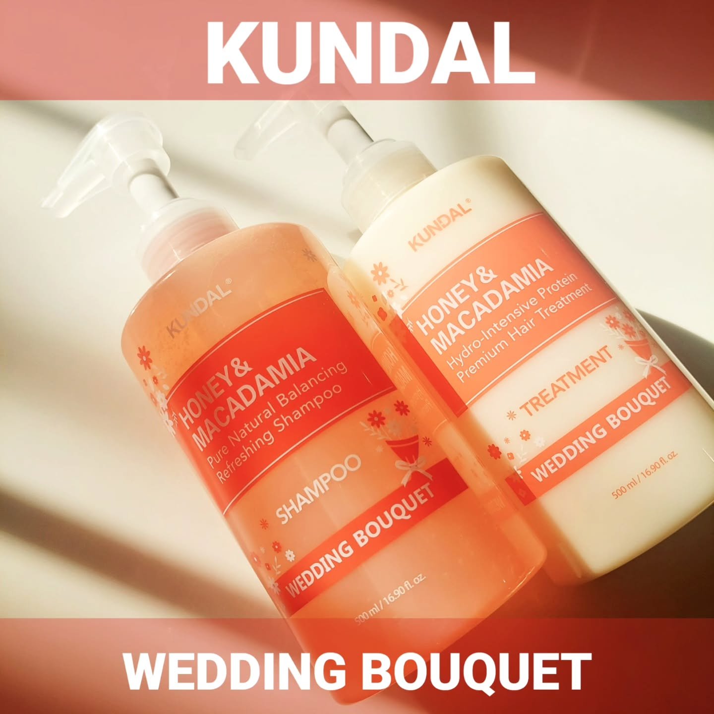 ハニー＆マカデミア シャンプー＆トリートメント『ウェディングブーケの香り』/KUNDAL/市販シャンプーを使ったクチコミ（1枚目）