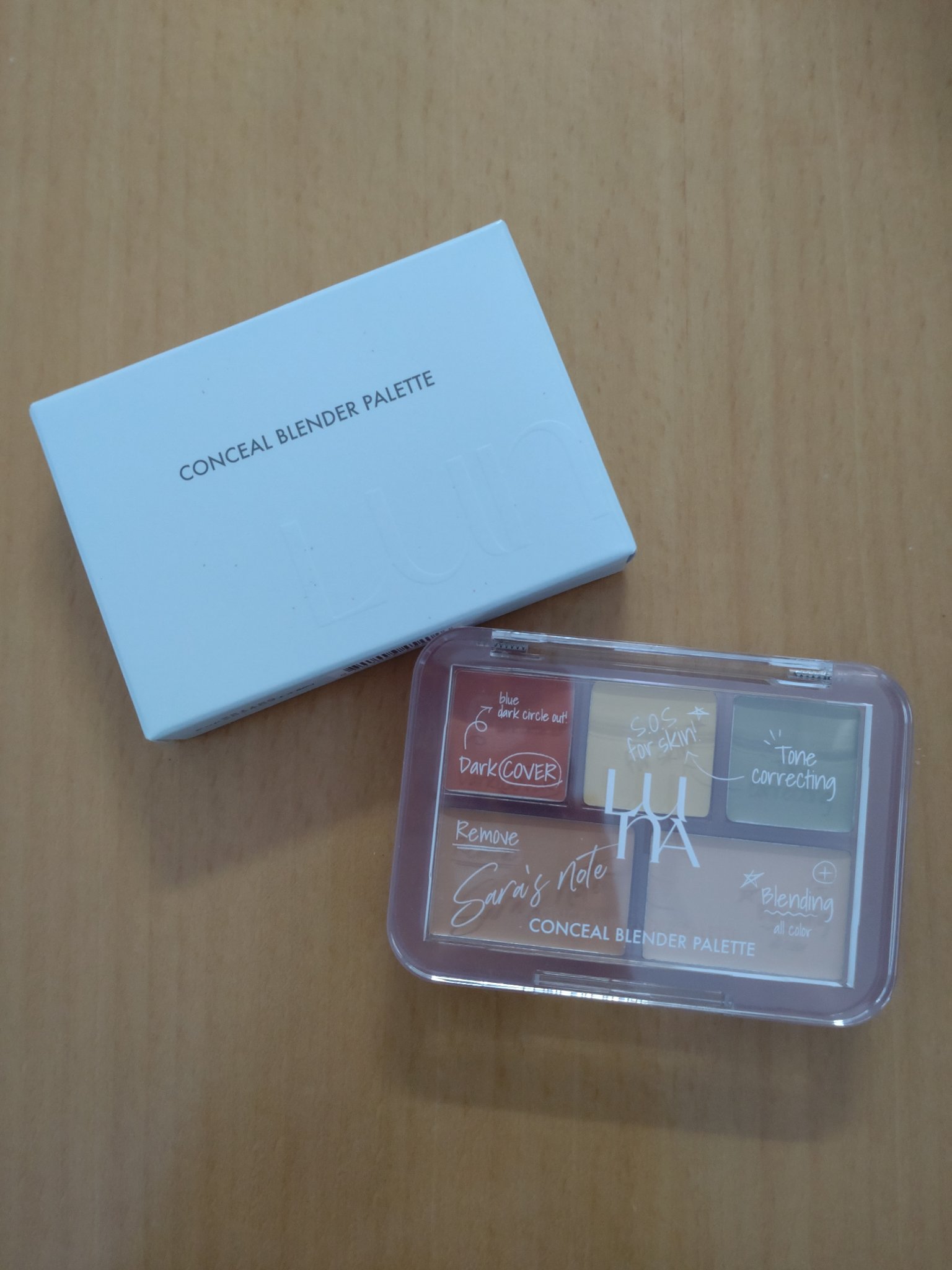 コンシールブレンダーパレット/LUNA/パレットコンシーラーを使ったクチコミ（1枚目）