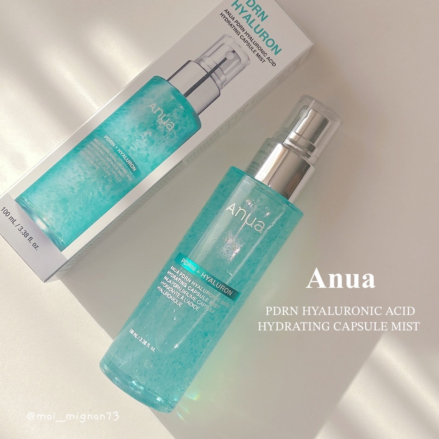 PDRNヒアルロン酸ハイドレイティングミスト/Anua/ミスト状化粧水を使ったクチコミ(1枚目)
