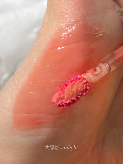 ウォーターリズムグロウティント 23 PEACH RICOT(ミニ)/TIRTIR(ティルティル)/リップティントを使ったクチコミ(3枚目)