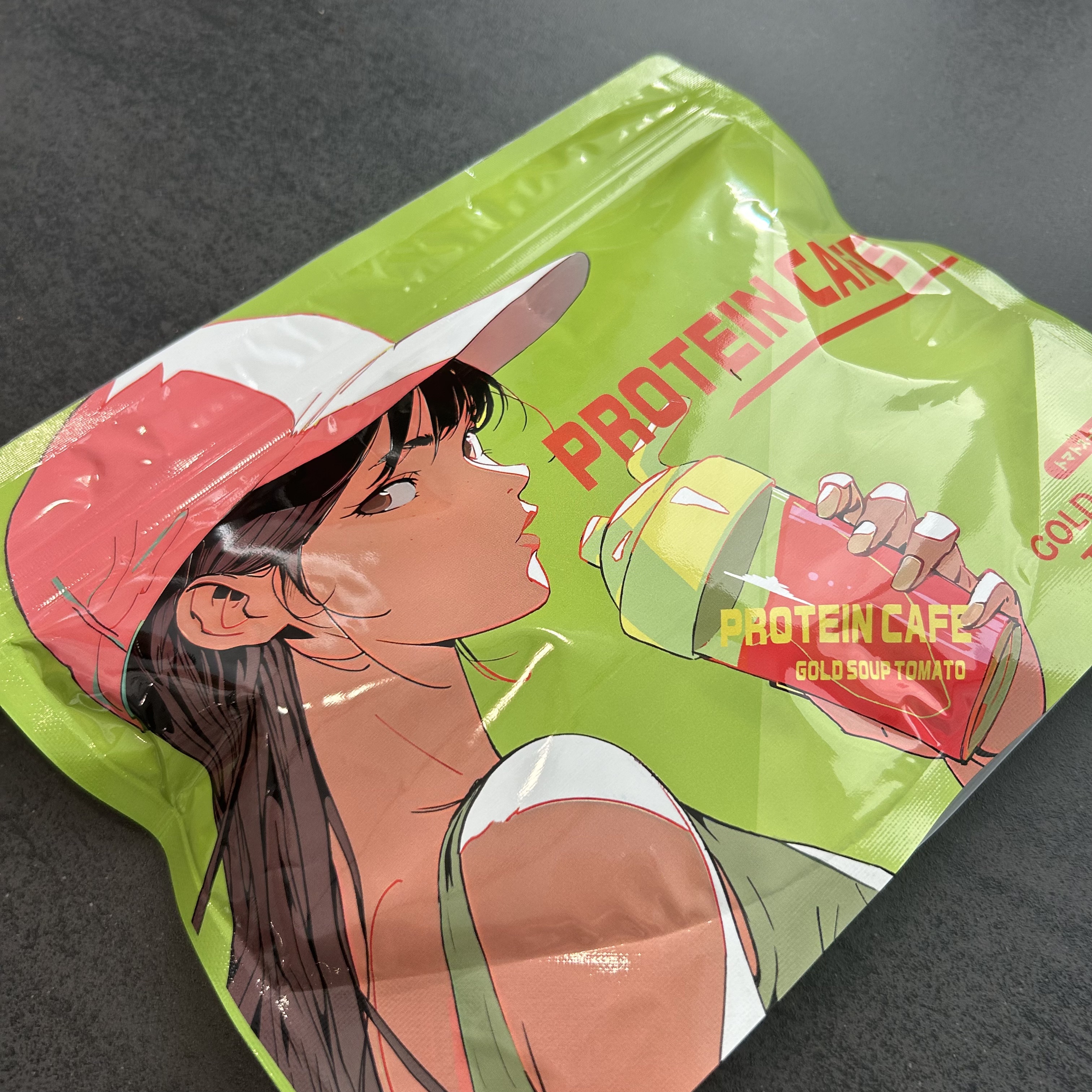 ゴールドスープトマト/プロテインカフェ/プロテインバーを使ったクチコミ（1枚目）