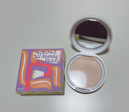 ミネラルUVシームレスベール/エトヴォス/プレストパウダーを使ったクチコミ(1枚目)